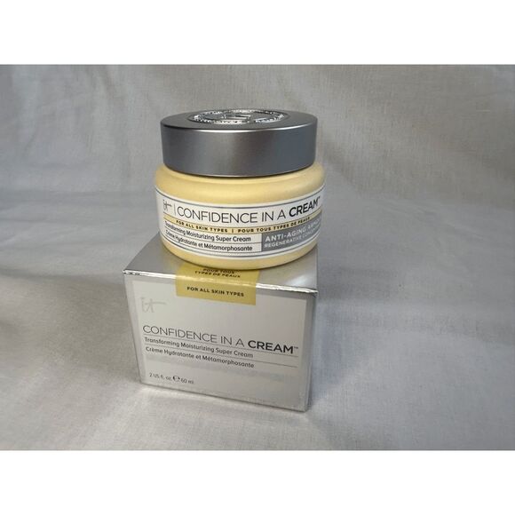 IT Cosmetics Confidence In a Cream Anti-Aging Moistening Cream 2 oz. NIB - Picture 1 of 6